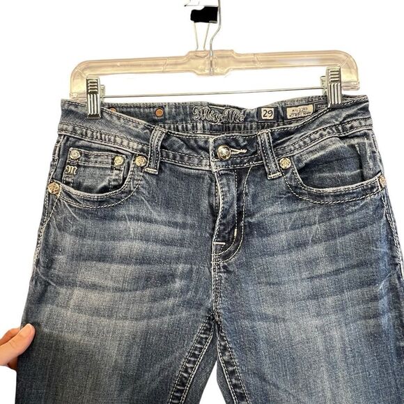 MissMe cross MP6224B Mid Rise Boot Size 29 Distressed ** missing a gem - Picture 11 of 16